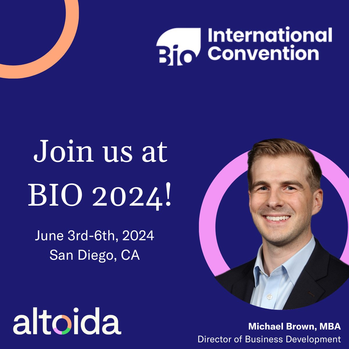 Excited to join the largest biotech event of the year with @BIOConvention! Our Director of BD will showcase how Altoida pioneers #brainhealth with AR & Machine Learning. Discover how we're advancing clinical trials, schedule a meeting on #BIO2024 Partnering app. #biotech