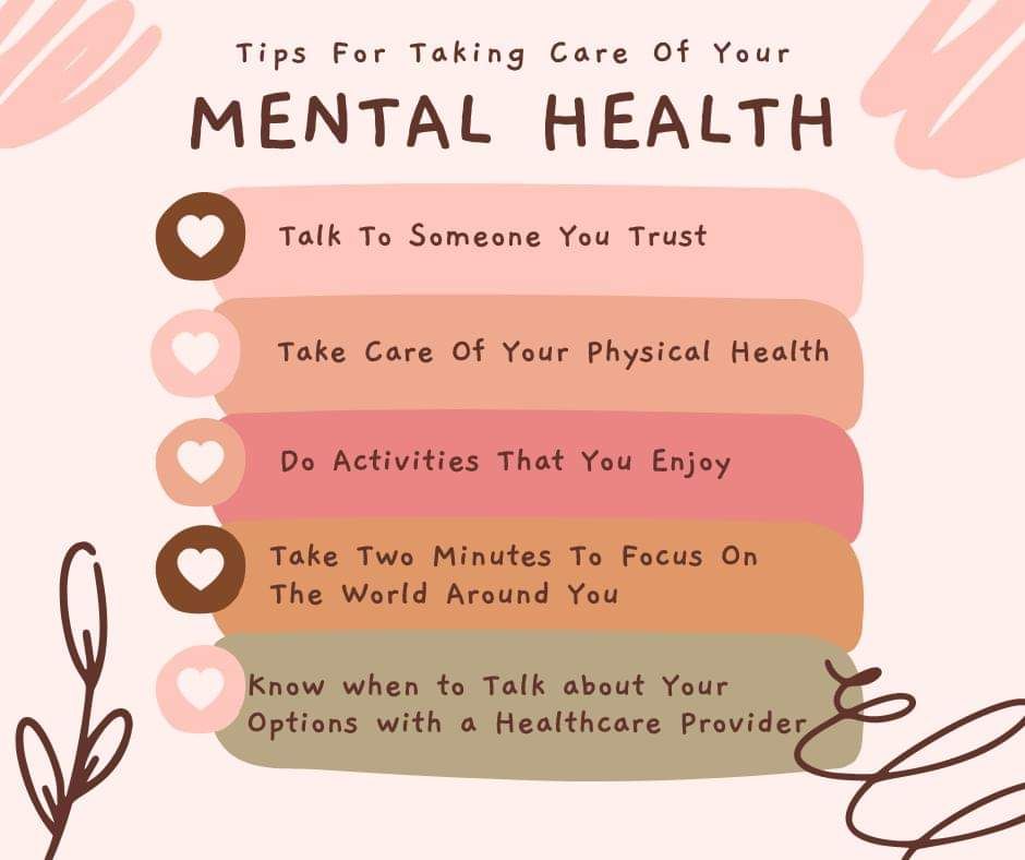 **🧠💚 Take Care of Your Mental Health 💚🧠** Taking care of your mental health is just as important as taking care of your physical health. Here are some tips to help you stay balanced and well #MentalHealth #SelfCare #Wellness #rsccsetx #surviveandthrive #18007WECARE