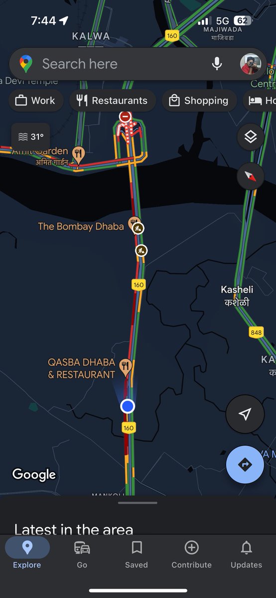 samirsimba's tweet photo. The entire stretch from Mankoli to Kharegaon Toll Naka is blocked early in the morning. This is becoming a daily pain for commuters @MTPHereToHelp @ThaneCityPolice @mieknathshinde @DrSEShinde https://t.co/o602Vj99NP