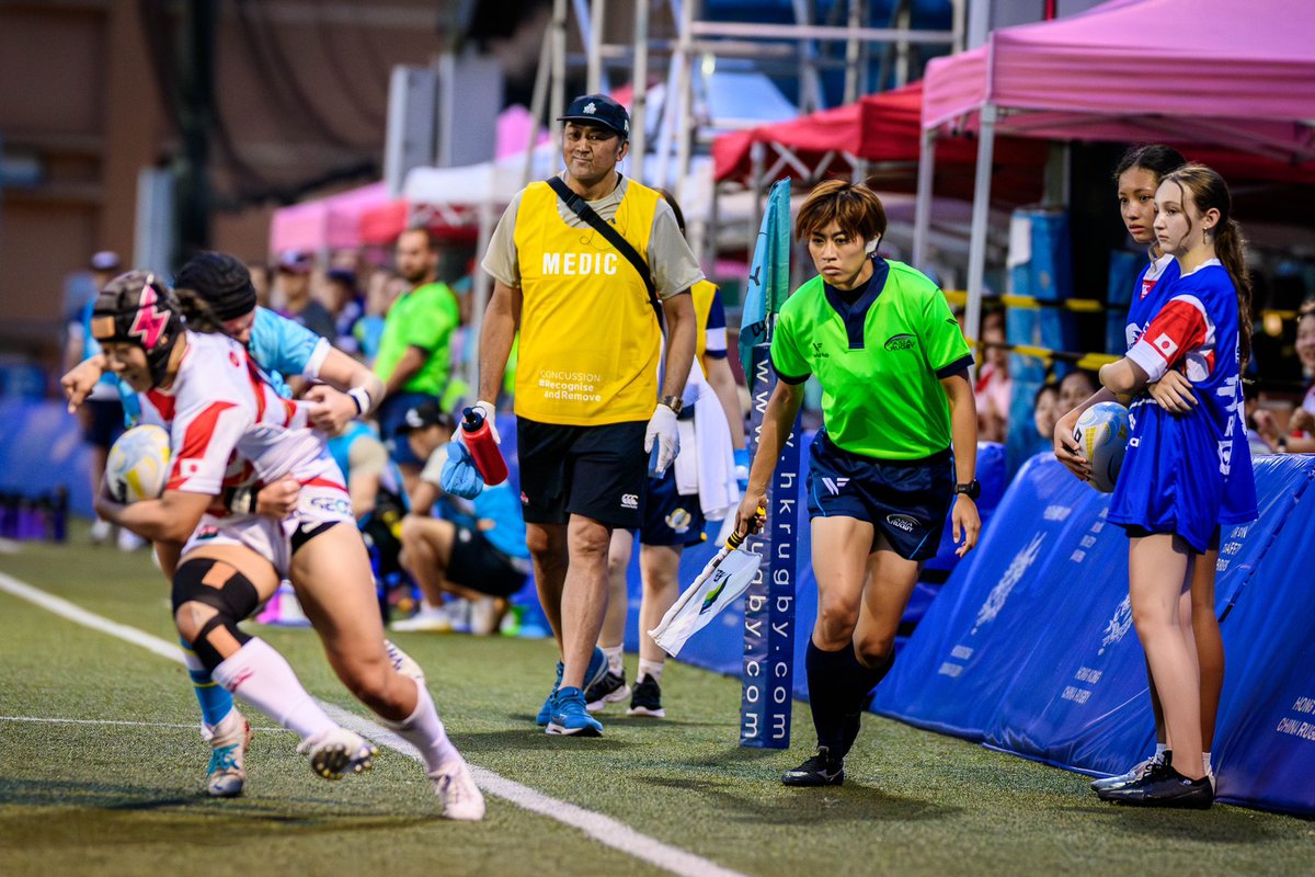 A huge congratulations to Hong Kong referees Sunny Lee and Aggie Poon who officiated last night’s ARWC clash between Japan and Kazakhstan.
 
The contest saw Sunny (referee) and Aggie (assistant referee) making their first appearances in a test match.

#hkrugby #AGameForAll