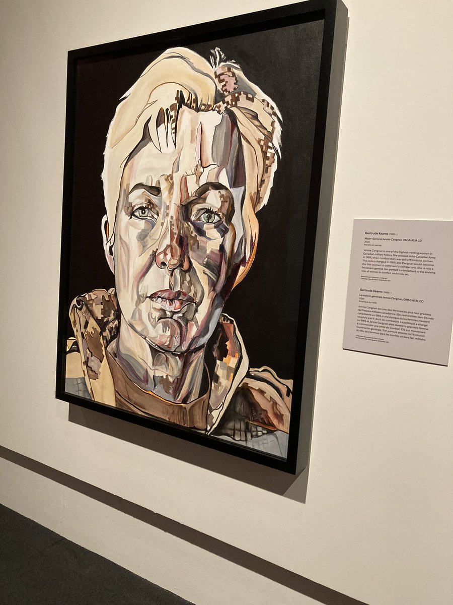 Adventure_Gauss's tweet photo. The portrait that Gertrude Kearns painted of Lieutenant-General Jennie Carignan is a must see in the exhibit. Highly recommend! #summertodolist #womenartists #gertrudeKearns #canadianArt #LGenJennieCarignan https://t.co/ShM9utlbEq