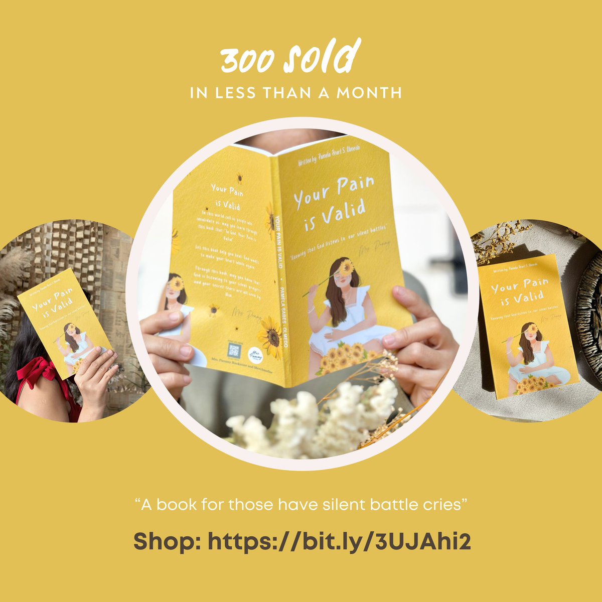 To God be all the glory! 🙌🏻 Your Pain is Valid reached 300 sold books in less than a month. ✨

Praying that more people will be blessed by God’s wisdom and healing power of this book. 

Let us all have a ‘healed’ 2024! 

Shop now 🔗shope.ee/4fZvmeae9J