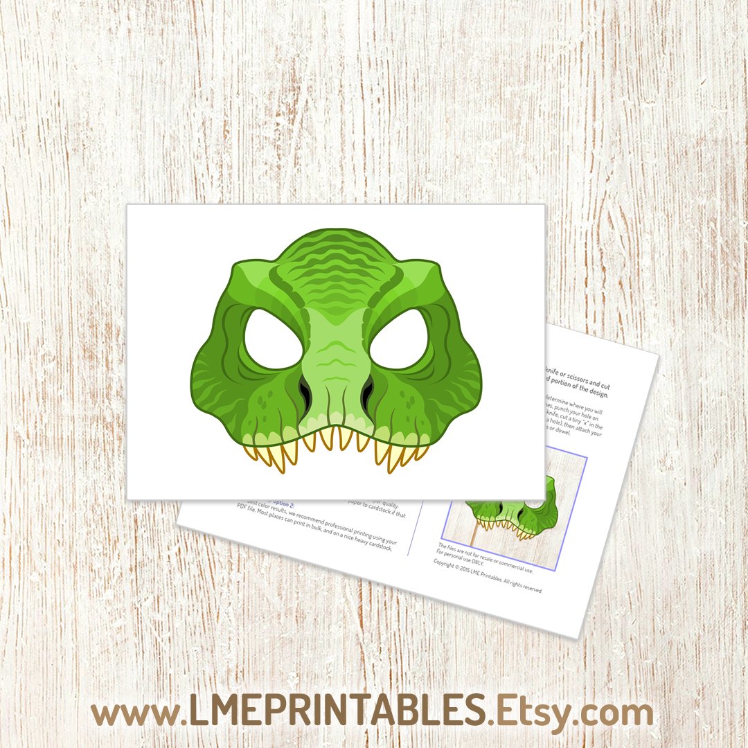 lmeprintables's tweet photo. T-Rex Mask Printable Dinosaur Green Costume Dino Party Prehistoric Animal Velociraptor Raptor Halloween Dragon Paper Photo Booth Kid Adult https://t.co/fgoaeyXC58 via @Etsy #trexmask #trexcostume #dinoparty #dinomasks #masksforkids #velociraptormask #raptormask #dragonmask #snake https://t.co/AVAdjq8c7T