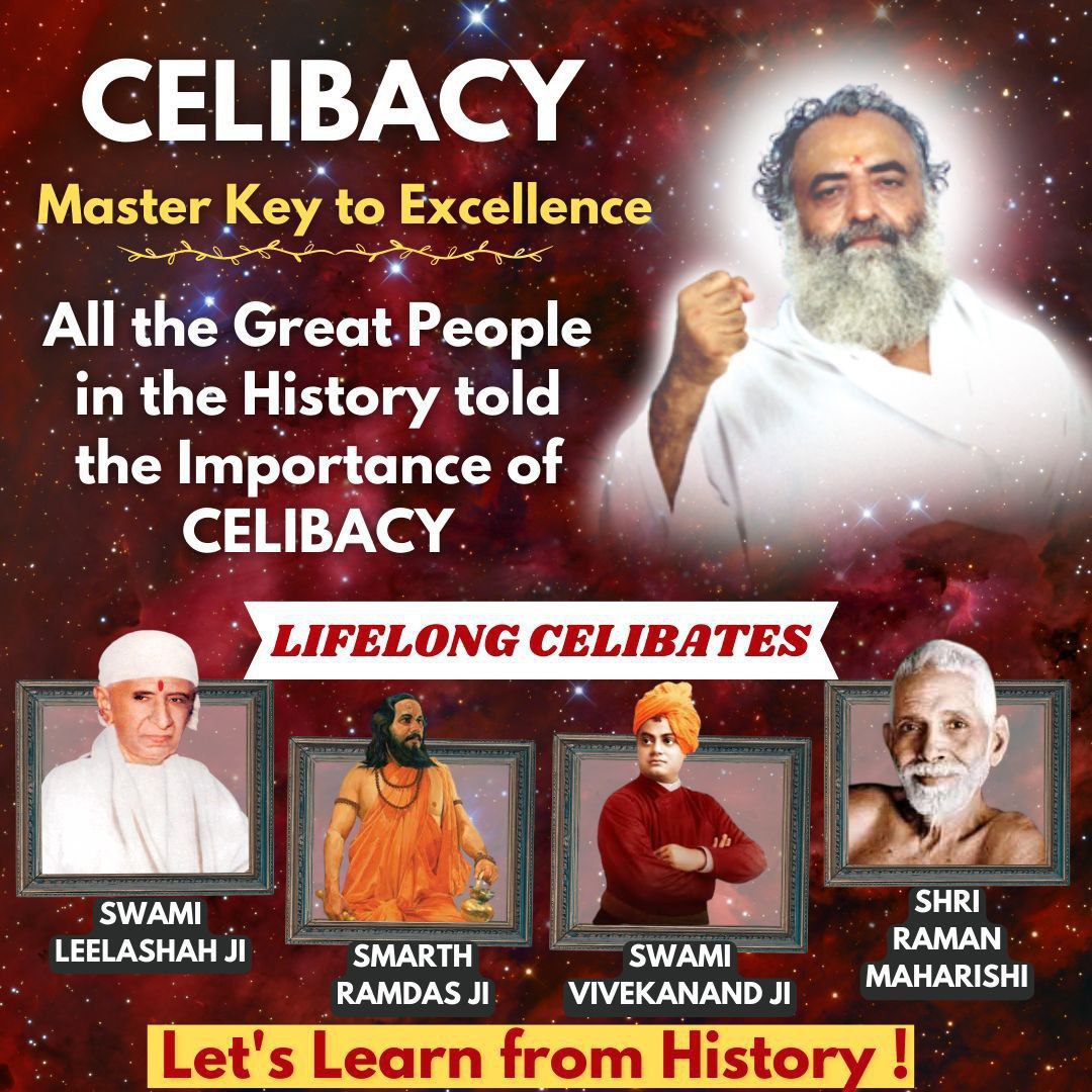 #यौवन_सुरक्षा Sant Shri Asharamji Bapu always encourage youth to understand the Value & Power Of Celibacy. 'Celibacy is the key to all success” Must read दिव्य प्रेरणा प्रकाश book, based on the benefits of Celibacy.