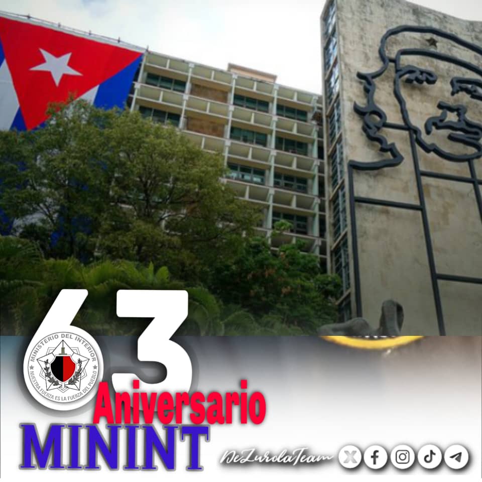 #63DelMinint por la dignidad de la #patria y la #Revolucion 
#IzquierdaLatina #IzquierdaPinera #SentirPinero #DeZurdaTeam #CafeMartiano #CubaPorLaPaz #CubaXLaVictoria