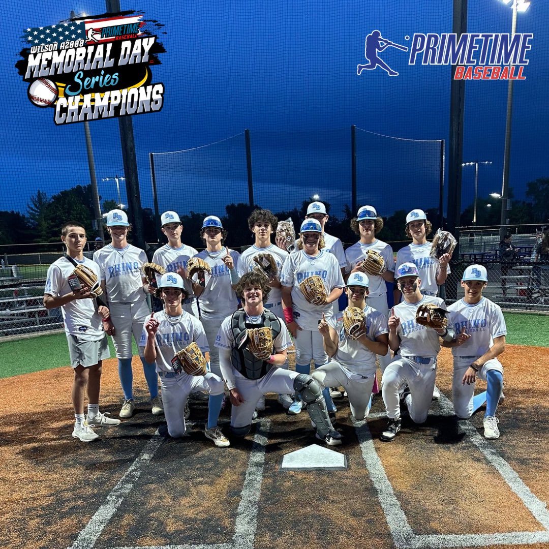 PrimetimeIL's tweet photo. Primetime Wilson A2000 Memorial Day Series 14u Champions Rhino Baseball Stoner https://t.co/OOqyvVpTDM