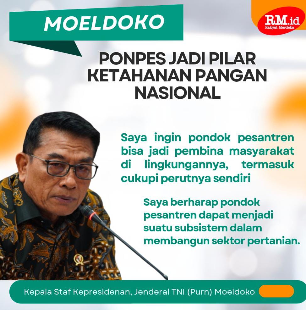 @Dr_Moeldoko berharap ponpes bisa jadi pembina masyarakat di lingkungan nya.
#KSPDukungPesantren