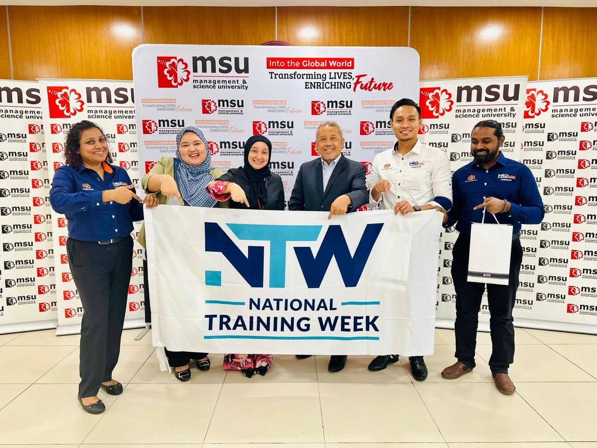 MSU Academy is thrilled to announce our collaboration with HRD Corp for National Training Week 2024! Join us from June 24-30 as we empower Malaysians through impactful learning and development initiatives. Together, let's shape a brighter future for all! #NTW2024