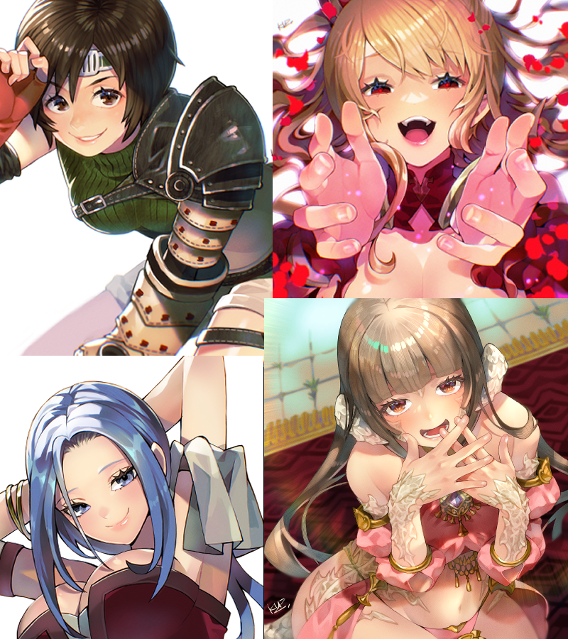 ユフィ・キサラギ(ff7) 「Thanks for giving me this opportunity. I」|りこぴん🍃Illustrator/VTuberのイラスト