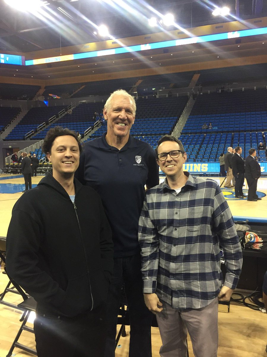 RyanLRitchie's tweet photo. Maybe three minutes after these pictures were taken, my brother @ritchie_sean and I were in the restroom at #PauleyPavilion still excitedly talking about how we had just met #BillWalton, who was announcing a @UCLAMBB game we had attended. Sean and I kept saying https://t.co/UJzdEzj52s