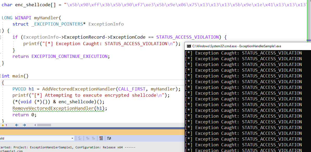 amun_rha's tweet photo. Structured Exception Handling &amp; Vectored Exception Handling has been in long time usage within the Windows ecosystem. I have written a blogpost on a security perspective that leverages them that you might not be aware of. 

Link: https://t.co/pcaqLvULwR https://t.co/s4NQeFslAi