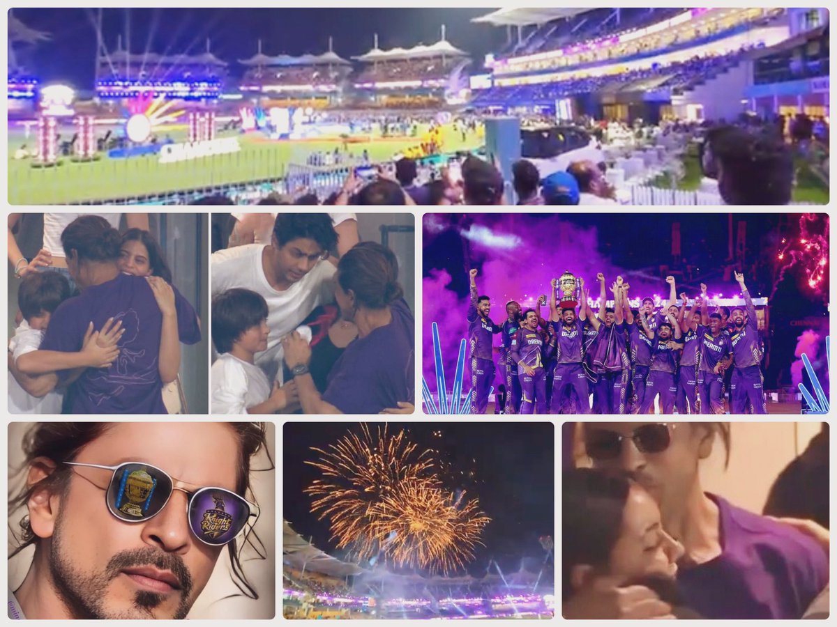 Still in a celebratory mood. Well deserved championship for the team #KKR and SRK. Attached is a photo edited by @mina_zachariou @iamsrk @gaurikhan 💜Good Morning! For all SRK fans. @MonikaBeing @dalene2629 #ShahRukhKhan #SRK