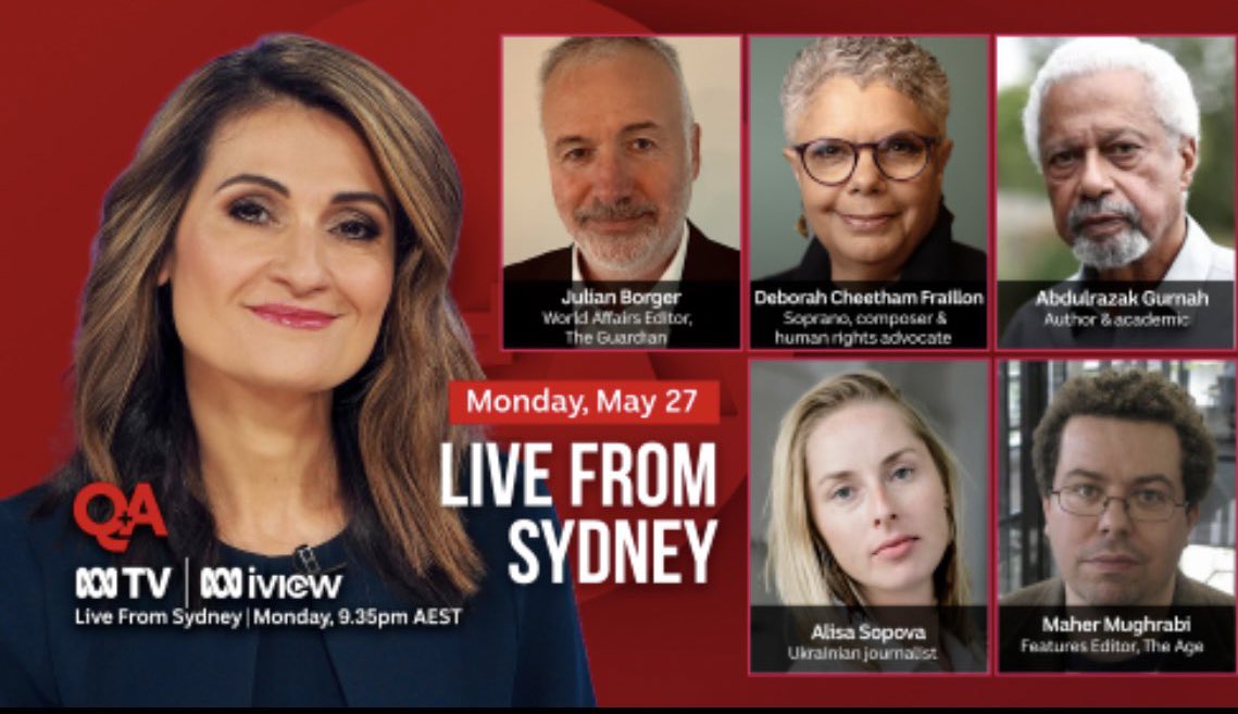 @cherniTweet You should watch last nights #QandA. It was one of those rare opportunities to see a knowledgeable, informed panel on the program. It was a pleasure to watch them tear apart Patricia’s #IsraelLobby dogma.
#auspol