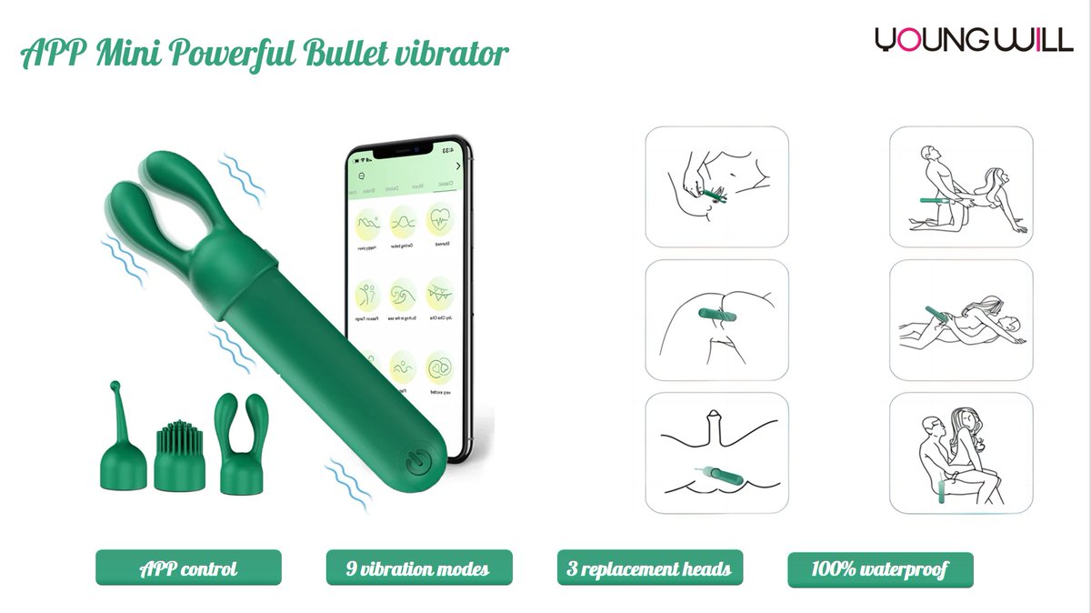 Youngwilltoy's tweet photo. Youngwill-APP Control Mini Bullet Vibrator.
Portable, multifunctional and powerful.
https://t.co/y7xl6jAciv
#sextoys #pleasure #vibrator #climax #youngwill https://t.co/XRwpfaLMoJ