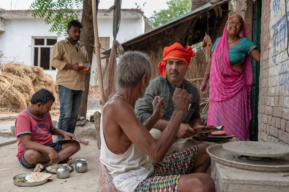 Free Food & Free Money? “You get ₹2,000 farmers’ welfare, right?, You get free rations, right?” Vinod Misra, a local BJP agent, nudging Durga Prasad, an 80-year-old farmer Modi's BJP uses its vast machinery to ensure the handouts also create loyal voters