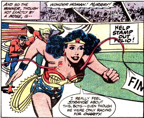 precrisis wonder woman is incredibly underrated, let’s please give her flowers, especially for being an icon for sex positivity, and the biggest feminist icon in comic book history 

“beautiful as aphrodite, as wise as athena,  stronger than hercules and swifter than mercury”