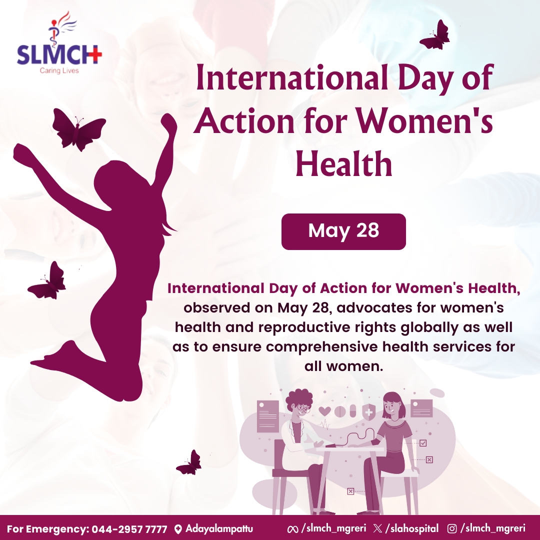 International Day of Action for Women's Health 2024.

Check out our blog:
blog.slmch.ac.in/2024/05/28/int…

#SLMCH #MGRERI #DRMGR #savinglives #srilalithambigai #WomensHealth #MaternalHealth #Reproductivehealth #HealthyWomen #mentalhealth #childbirth #hearthealth