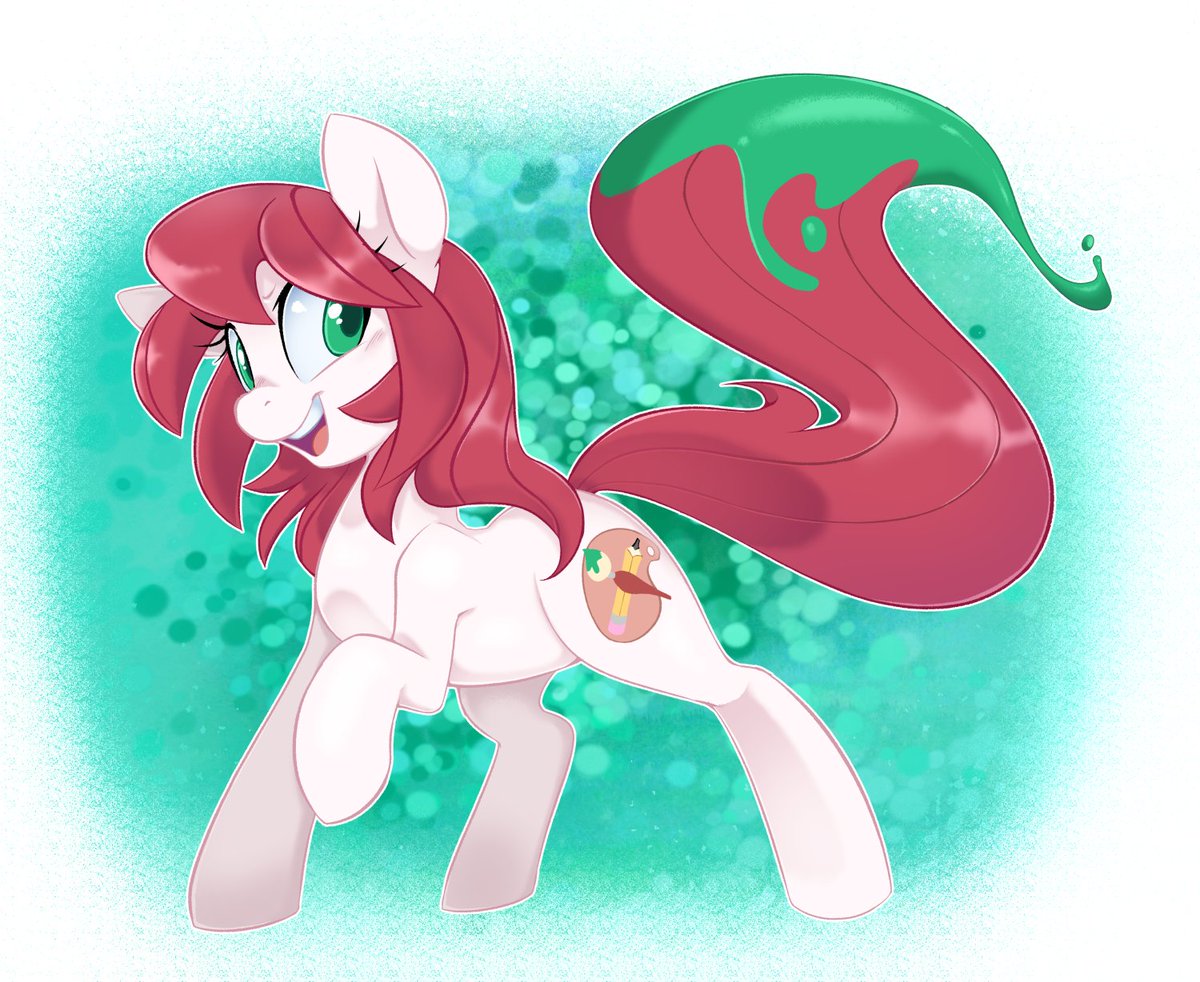 Anyways, I wanna see positive stuff. Do you guys have OCs in other fandoms? Show me!!
I was super into MLP when I finished high school. This was mine. 😂