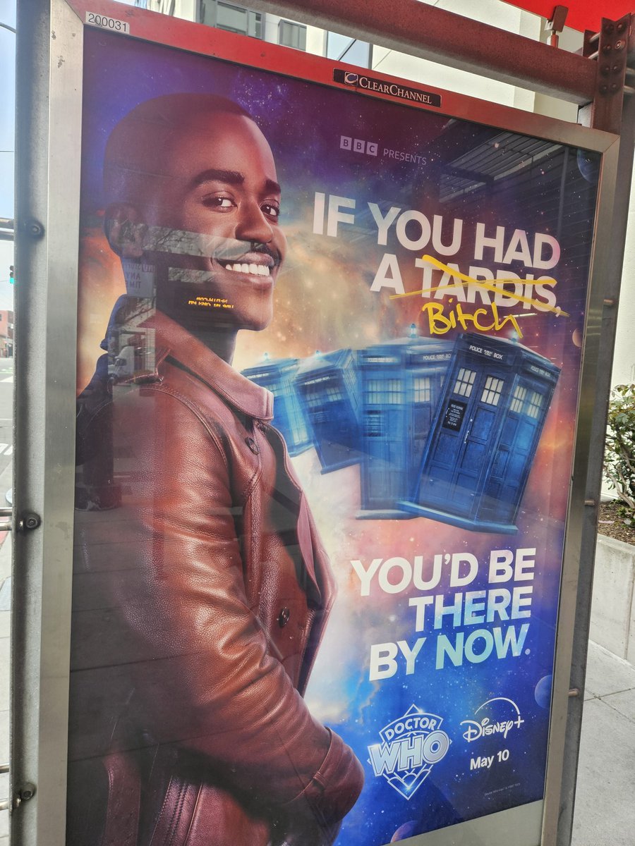 Ad campaign for #DoctorWho is weird