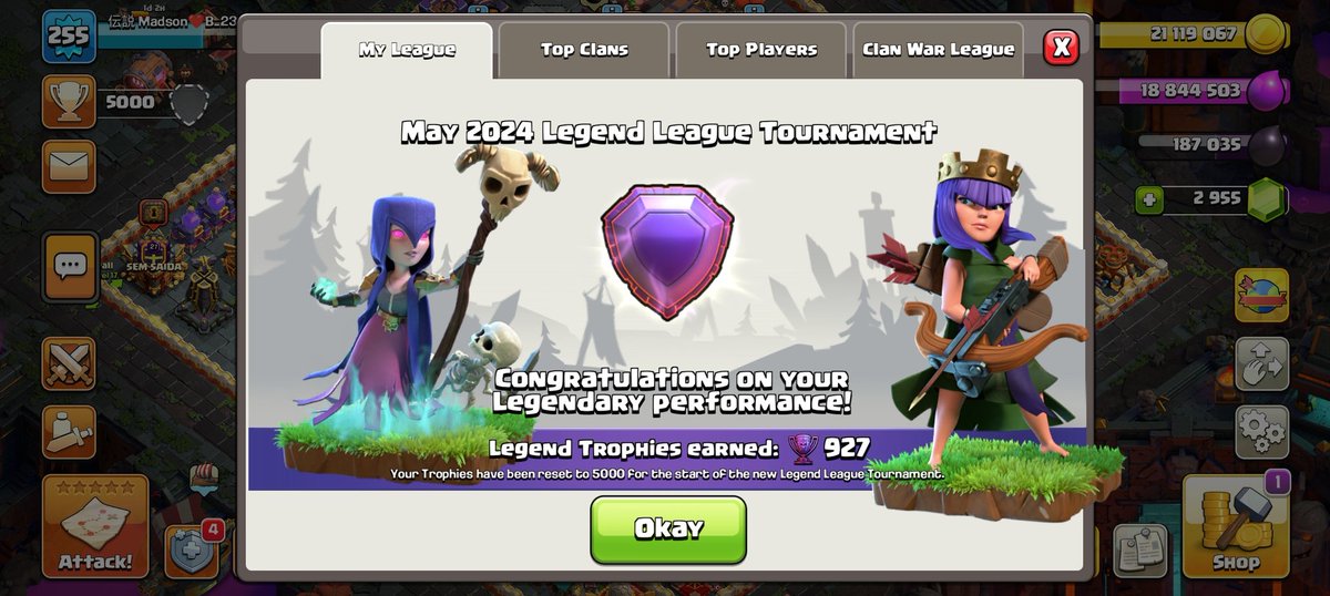 Madson_coc's tweet image. 🏆Legend League Tournament🏆
Season: May 2024
Accounts:
Madson❤️B_23 | KAMI SAMA

Strategy: Zap Laloon 🎈

#clashofclans #clashon #pushon #legendleague #zaplaloon