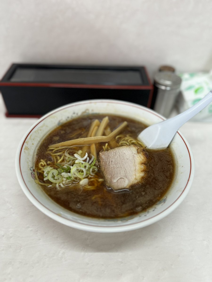 正油ラーメン@つるや ごちそうさまでした😋😋😋