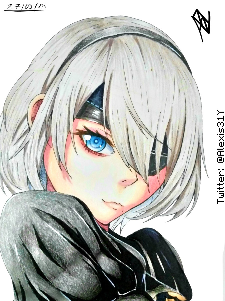 Alexis31Y's tweet photo. Personaje: 2B
Juego: Nier Automata
#FanArt #traditionalart #2B #NierAutomata https://t.co/JNBMbBG3bs