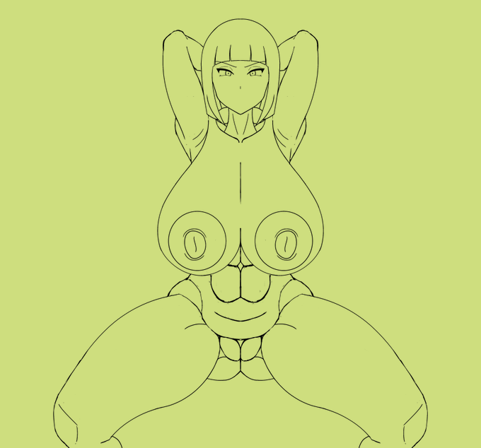 あー楽しい!がに股デカチチ描くの楽しいんだよぉお 