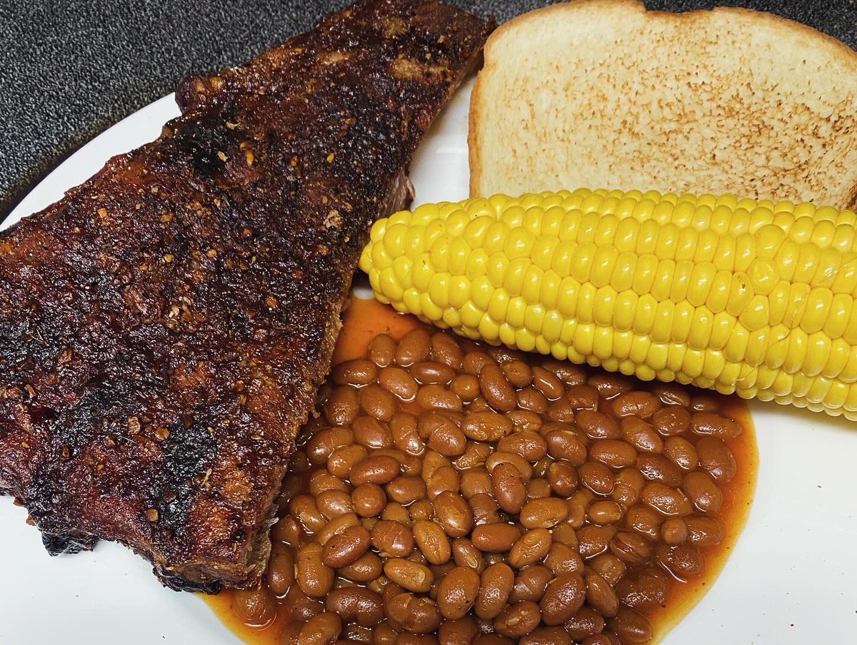 The canned beans were rubbish, but the smoked Dr. Pepper ribs made up for them
