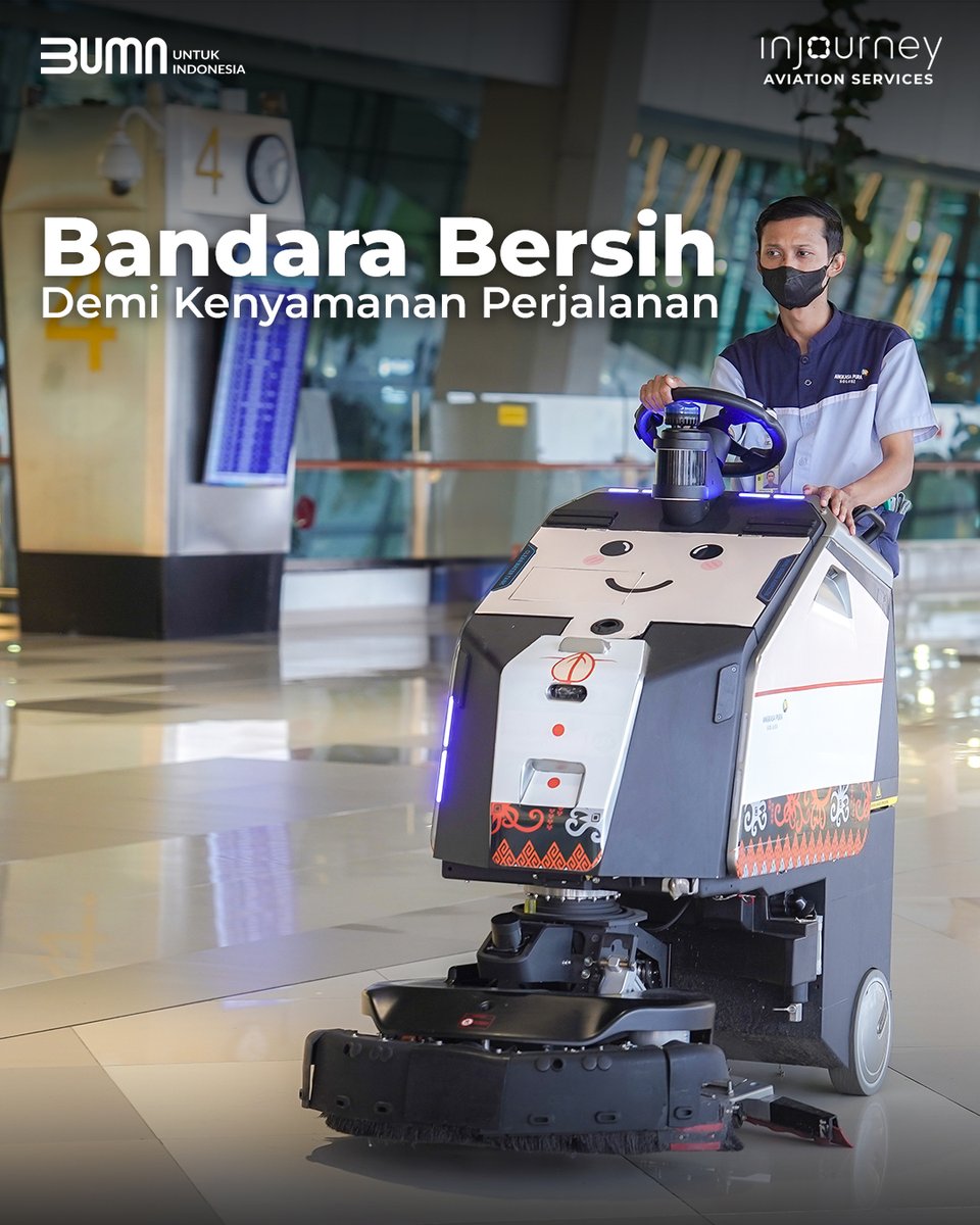 IAS memastikan kebersihan di setiap bandara menjadi prioritas untuk memberikan kenyamanan pada pengunjung. Petugas kebersihan kami menggunakan alat kebersihan dengan teknologi terkini guna mengoptimalkan kinerja.
 
#ElevateAviationJourney
#InJourneyAviationServices