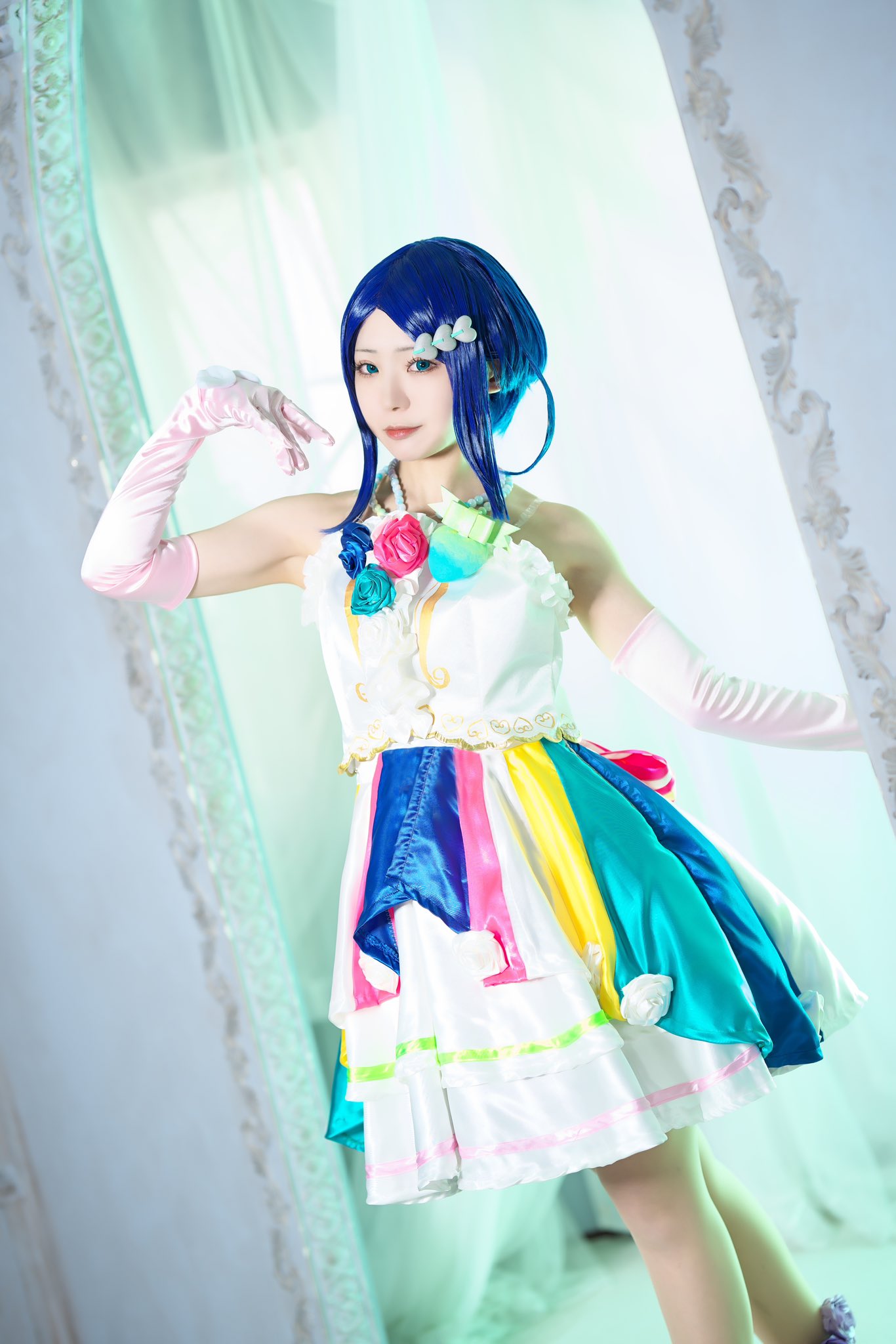 プリティーリズム　レインボーライブ　荊りんね　コスプレ　衣装　ウィッグ 彗月@9/27TGS on X: 