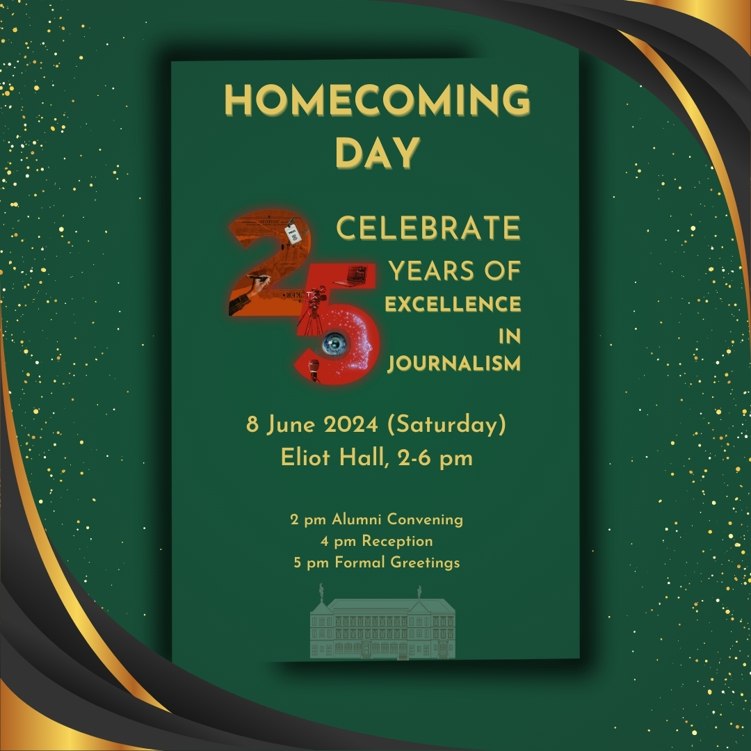 JMSCHKU's tweet photo. We are thrilled to invite you to our Homecoming Day on 8 June 2024 to celebrate the 25th anniversary of the JMSC.
Date: 8 June, 2024
Time: 2 to 6 pm
Venue: Eliot Hall
RSVP: https://t.co/VCTKuuNBJb
Revisit JMSC’s journey and highlights at https://t.co/ujaVm0rZ2G

#hku #jmsc https://t.co/dlYRFESprZ
