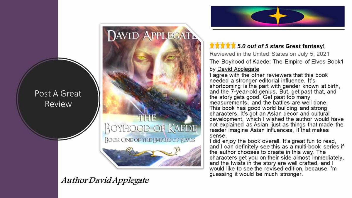 @AHaus1249101 The Empire of Elves, where science and technology meet fantasy, hope, and wonder. The Boyhood of Kaede (The Empire of Elves Book 1) Power Games (The Empire of Elves Book 2) Into the Elves' Mound (The Empire of Elves Book 3) #empireofelves #readingcommunity #mustread