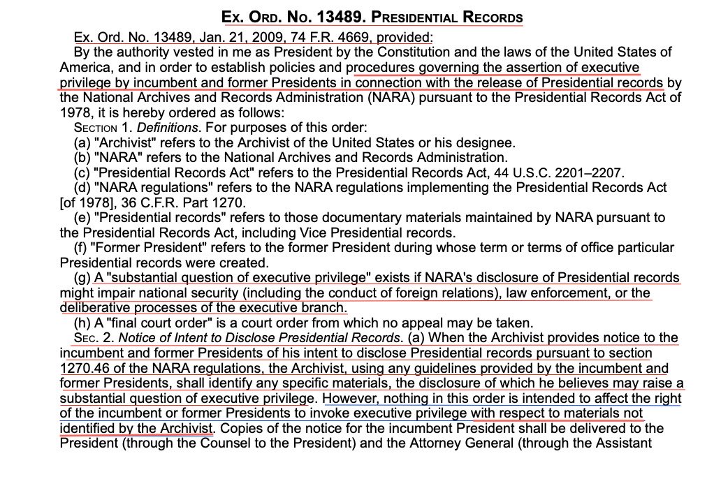 seekmostHigh's tweet photo. @BattynattyK @spockosbrain @emptywheel @AshaRangappa_ @thomasjoscelyn @nicolesandler NARA proactively worked to deny FPOTUS Trump of having an ability to assert his due process rights! His rights have been stomped on from top to bottom by these agencies. Yet, he was acquitted of insurrection charge at impeachment trial. There is no grounds to deny him due process https://t.co/Lc4dEr27yy