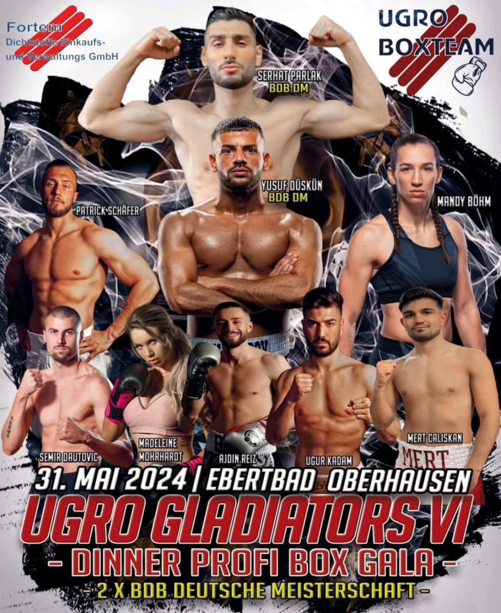 Germany’s Mandy Bohm (3-0, 1KO) vs Georgia’s Mariami Nutsubidze (1-5, 1KO) in a super light match; Madeleine Mohrhardt (4-0, 3KOs) vs Hungary’s Orsolya Moldovan (1-2, 1KO) in a light fight Friday <a href="/UGROboxteam/">UGRO Boxteam</a>