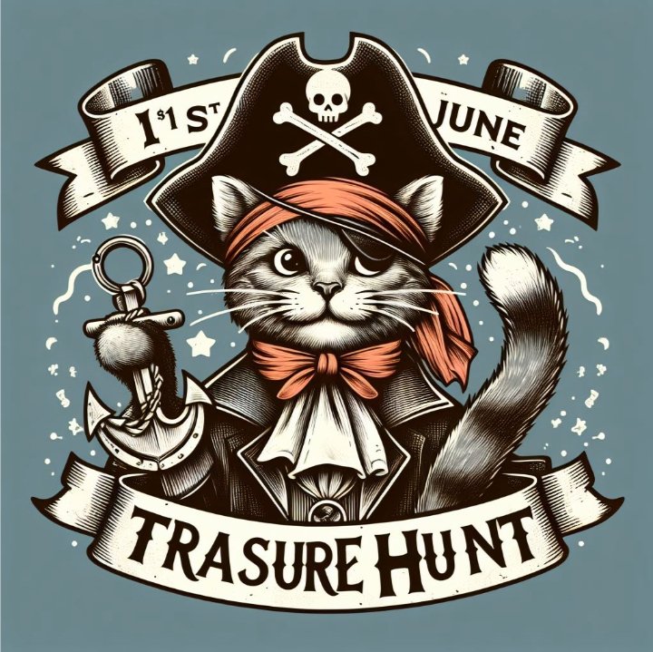 Ahoy, Ye Scallywags! 🏴‍☠️

Set sail on a grand adventure with filled with mysteries of Bandit the Cat's @BANDITdotCAT treasure hunt!!! 
Which is starting on 6/1, I bet you you don't want to miss it!!
 Arrrr!!!!
$BNDT, $DOT, #DEGEN, #MEMECOIN, #TREASURE