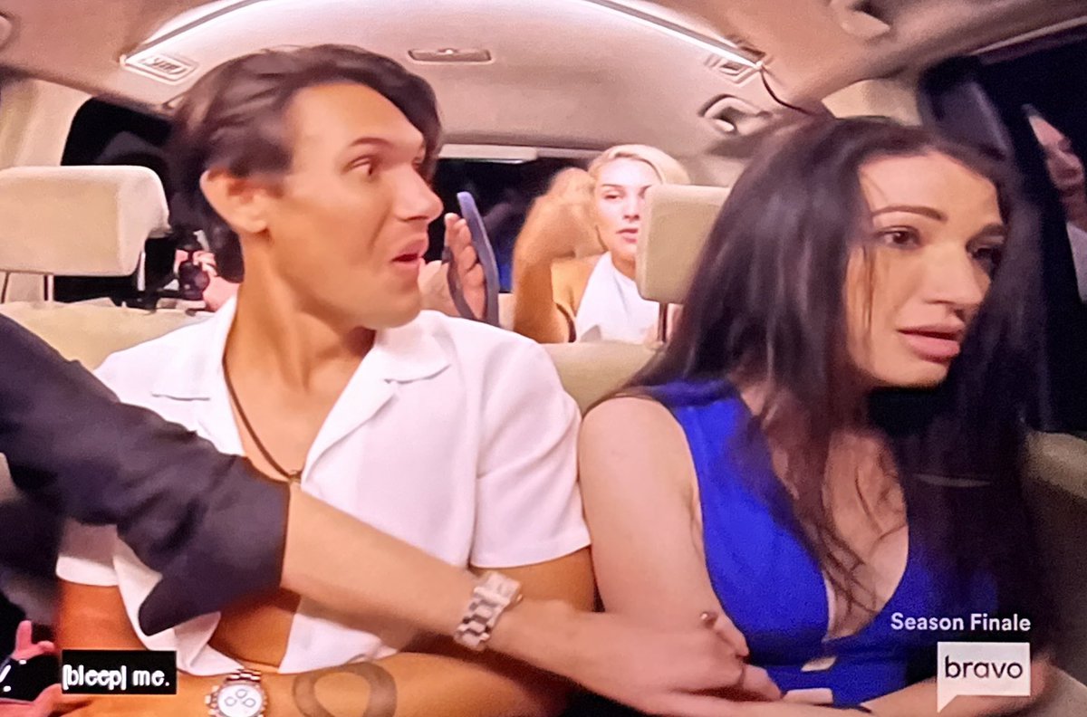I need the unedited version of that cab ride STAT. There is no way we heard what Dylan did by the look of his reaction (or Xandi’s hysteria) #belowdeck