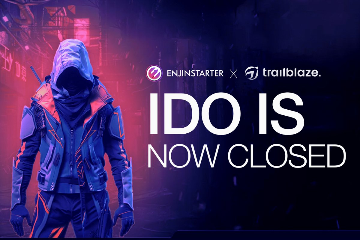 The @Trailblazexyz  IDO Guaranteed Allocation Pool is now CLOSED. 

Gear up for the FCFS! Join us now and let's shape the future of decentralized launchpads for blockchain startups!

🗓️ IDO Timeline:
FCFS IDO: 29 May 1PM UTC
TGE: 4 June, 2PM UTC
Token Network: ETH

💸 Public IDO: