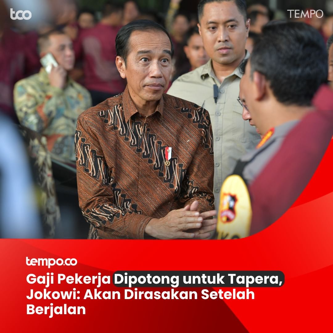 Presiden Jokowi mengatakan pemerintah sudah menghitung kebijakan pemotongan gaji sebesar tiga persen untuk Tabungan Perumahan Rakyat (Tapera). 

Jokowi mengatakan masyarakat pasti akan menyesuaikan dengan kebijakan baru setelah regulasi berjalan. 

#TempoHeadliner #Jokowi #Gaji