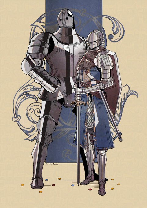 「holding shield shield」 illustration images(Latest)