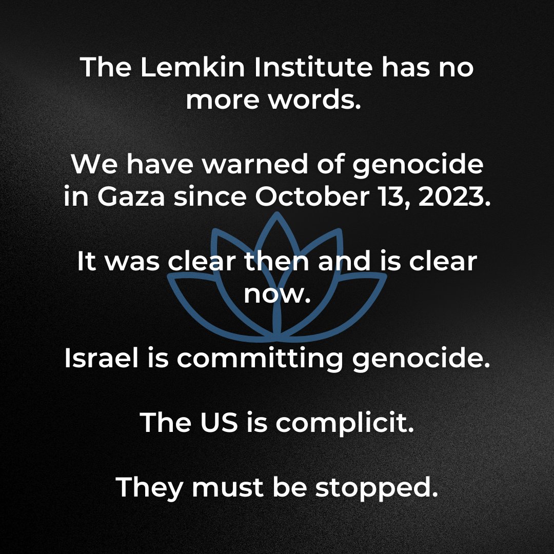 The Lemkin Institute has had it with the cynical lies and propaganda from Israel and the USA. One can have different views about the definition of genocide, but one may not use definitional disputes to deny genocide. If a genocide may be occurring, every nation is compelled by