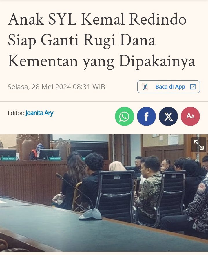 Tidak semudah itu ferguso . Uang di kembalikan pidananya tetap lanjut.