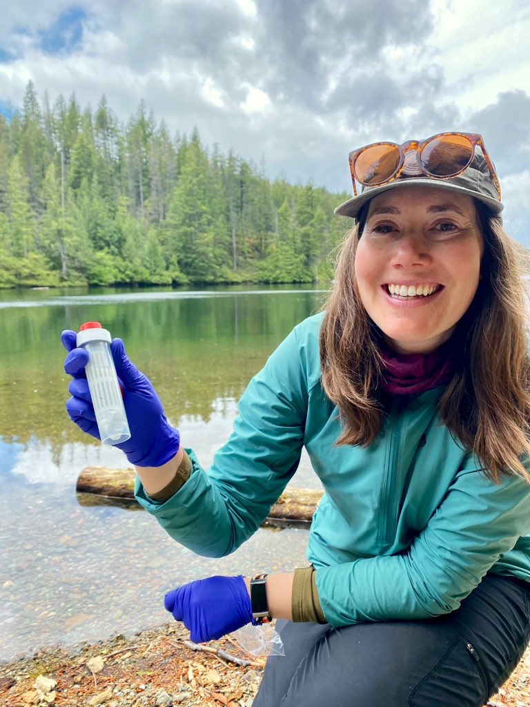 A lovely day to sample #environmentalDNA on Quadra Island, BC, Canada, as part of a global study examining lake #biodiversity. 🌏 More info on the #LeDNA study led by <a href="/alpineedna/">Dr Kristy Deiner</a> and team can be found here: environmental-dna.ethz.ch/research/ercle…