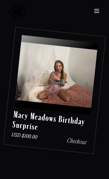 My 1st and Only 🍑💦 Anal Video available for one last week! Click the link to buy it now!  You can also<a href="/tag/macymeadows"class="tags"><span>#macymeadows</span></a><a href="/tag/macymeadowsbirthday"class="tags"><span>#macymeadowsbirthday</span></a>