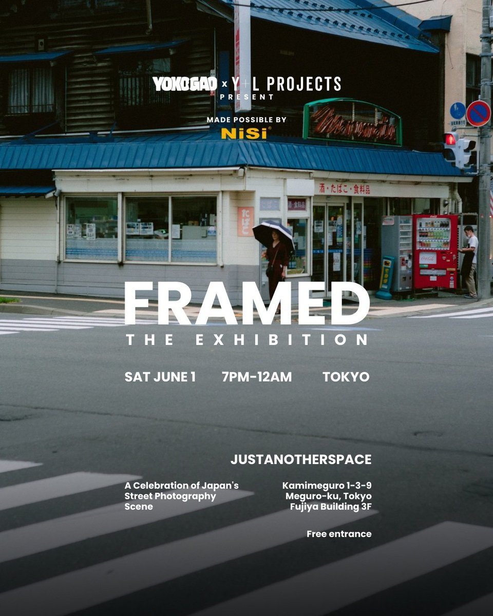 AlexAbian's tweet image. This weekend, I’ll be participating with a group of talented photographers in the exhibition "Framed," organized by Yokogao Mag and @ylprojectsinc.

Opening: 7 PM, Saturday, June 1st
Venue: Justanotherspace (Berry Bar)

Free entrance.