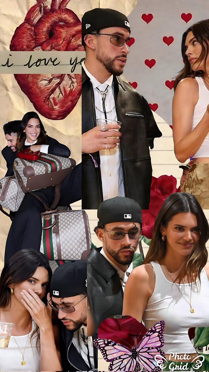 🌹 Celebrating the iconic duo Kendall Jenner and Bad Bunny with this edit! Created with PhotoGrid App. Like, share, and tell us what you think! #PhotoGridApp #PhotoCollage #KendallJenner #BadBunny