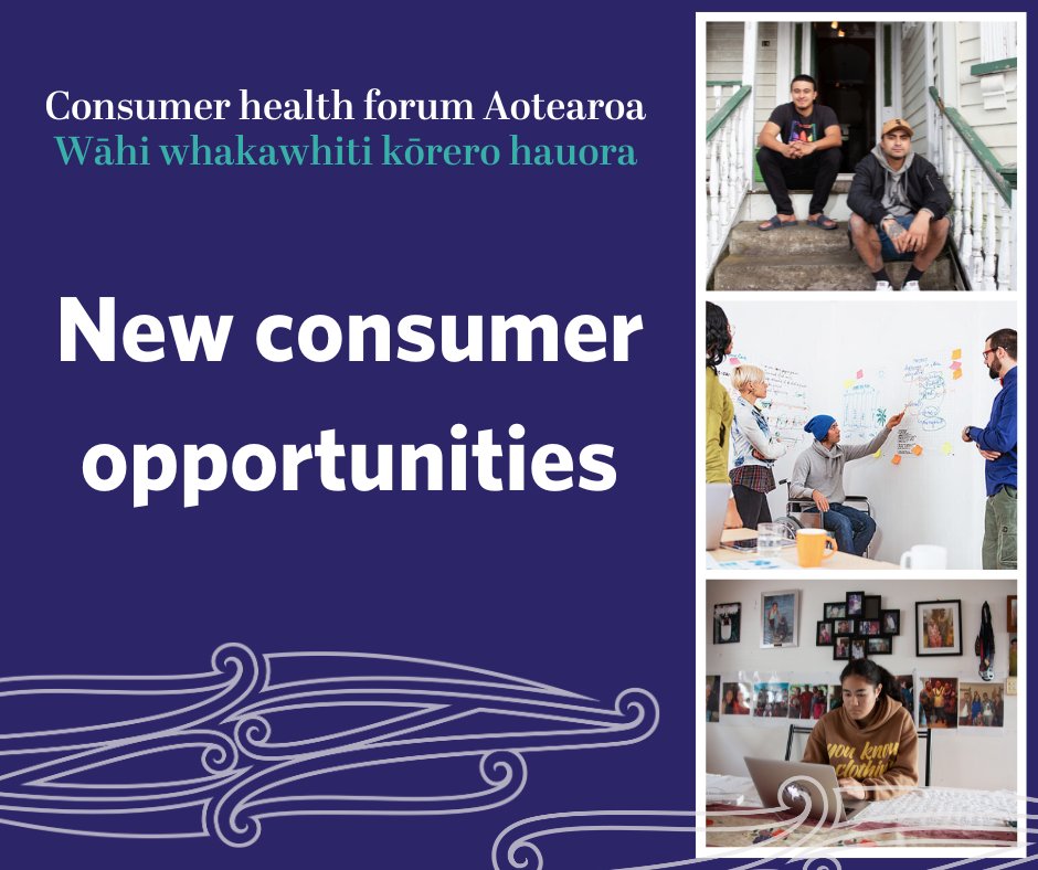 Would you like to use your personal or lived experience to help improve our health system? Explore the latest opportunities in the #ConsumerHealthForumAotearoa now! bit.ly/3QUW15p