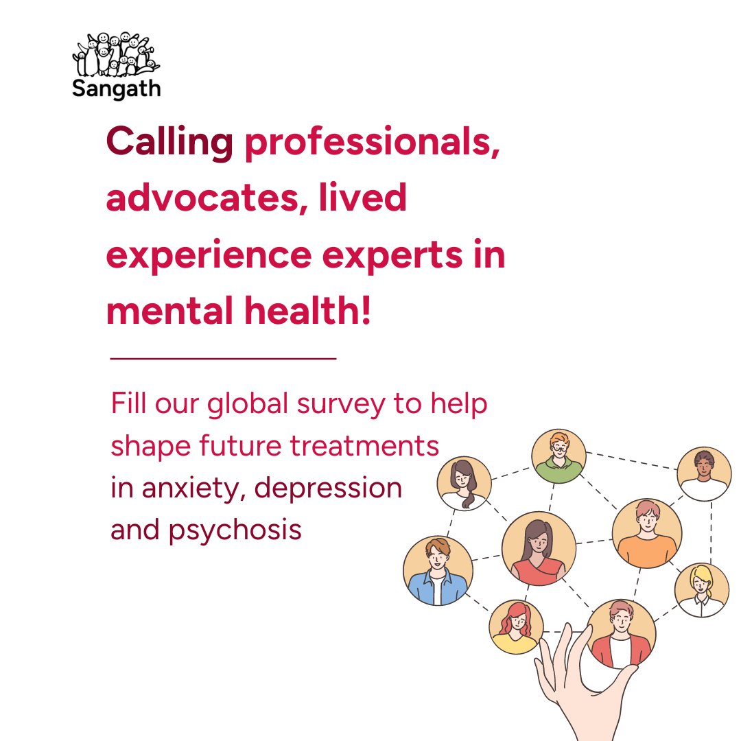 🔍Mental health experts, we need your input! Take our #survey to prioritize terms needing consensus definitions for early interventions in #anxiety, #depression, and #psychosis: survey.sangath.in/redcap/surveys… 
 
<a href="/wellcometrust/">Wellcome</a> @global_peer <a href="/abhiloquacious/">abhijit nadkarni</a> <a href="/netshrink/">Soumitra 🌻 সৌমিত্র சௌமித்ரா سومترہ</a>