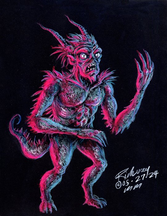 The new Monday Monster is here! Chills! #horror #monsterdrawing #horrorart #monsters #monsterart #MonsterMonday #artforsale #originalart #paint #colorpencildrawing #horror #HorrorCommunity #drawrick #artforsalebyartist #mutated #HorrorFamily