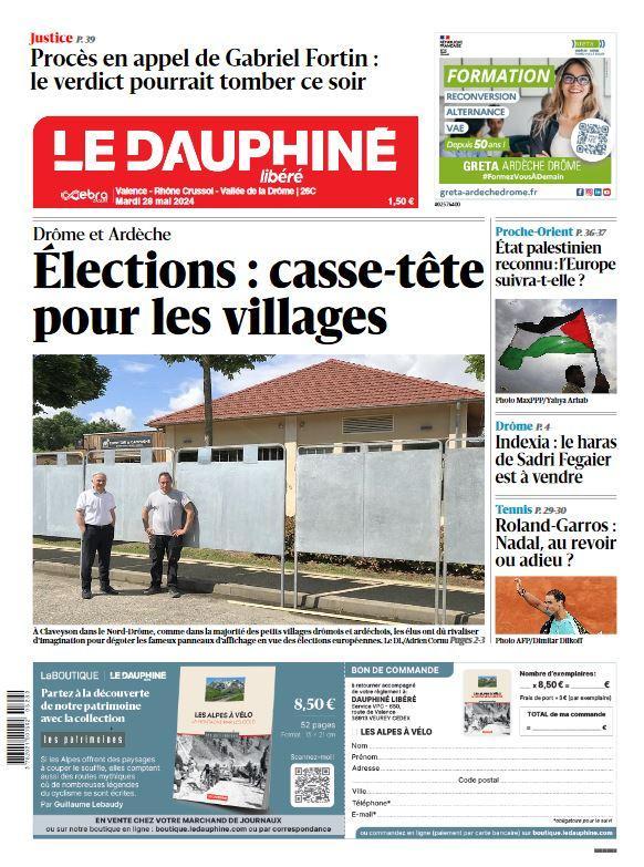 👋 Bonjour, voici la une de votre journal ce mardi 28 mai. Très bonne journée à tous ! 🙂 #Drôme #Ardèche
