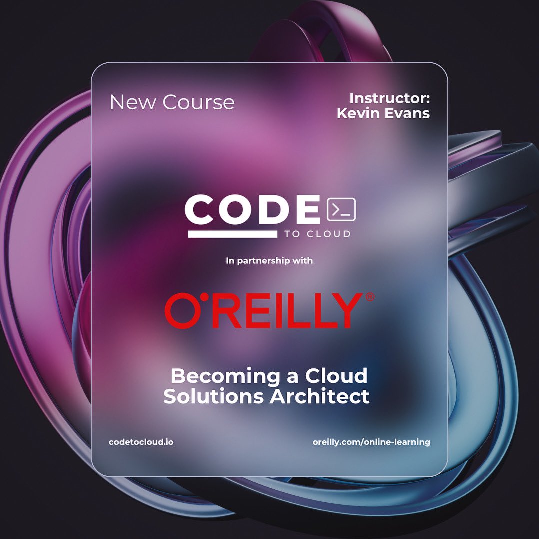 Big news 📰, currently developing a course with @OReillyMedia, on how to become a #cloud solutions architect🔥

#azure #cloud #gcp #aws #cybersecurity  #linux #Microsoft #github #terraform #devops #cloudnative #kubernetes